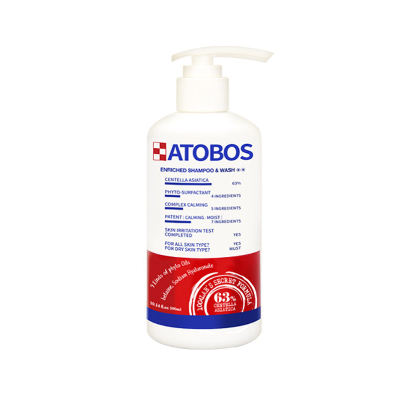 1004 Laboratory Atobos enriched shampoo&wash, Детский гипоаллергенный шампунь/гель,300 мл