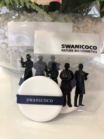 Swanicoco Natural rubycell puff, Запасной спонж, 1 шт