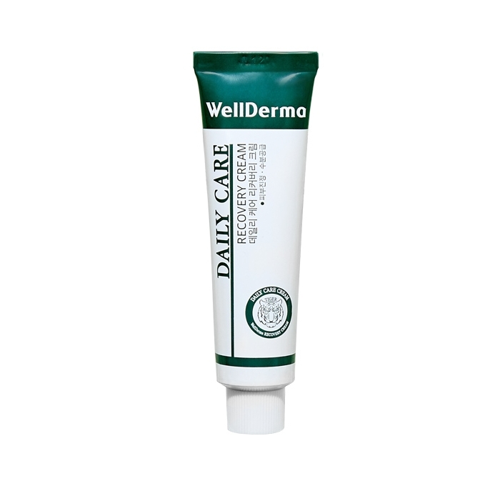 Wellderma Daily Care Recovery Cream, Восстанавливающий крем с центеллой, 30мл