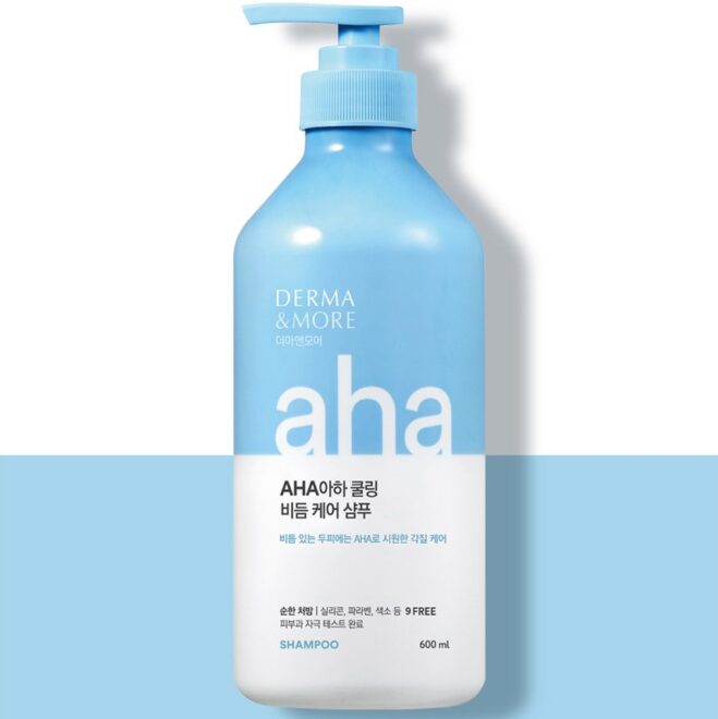 Derma&More AHA Shampoo, Профессиональный шампунь на основе фруктовых кислот, 600 мл