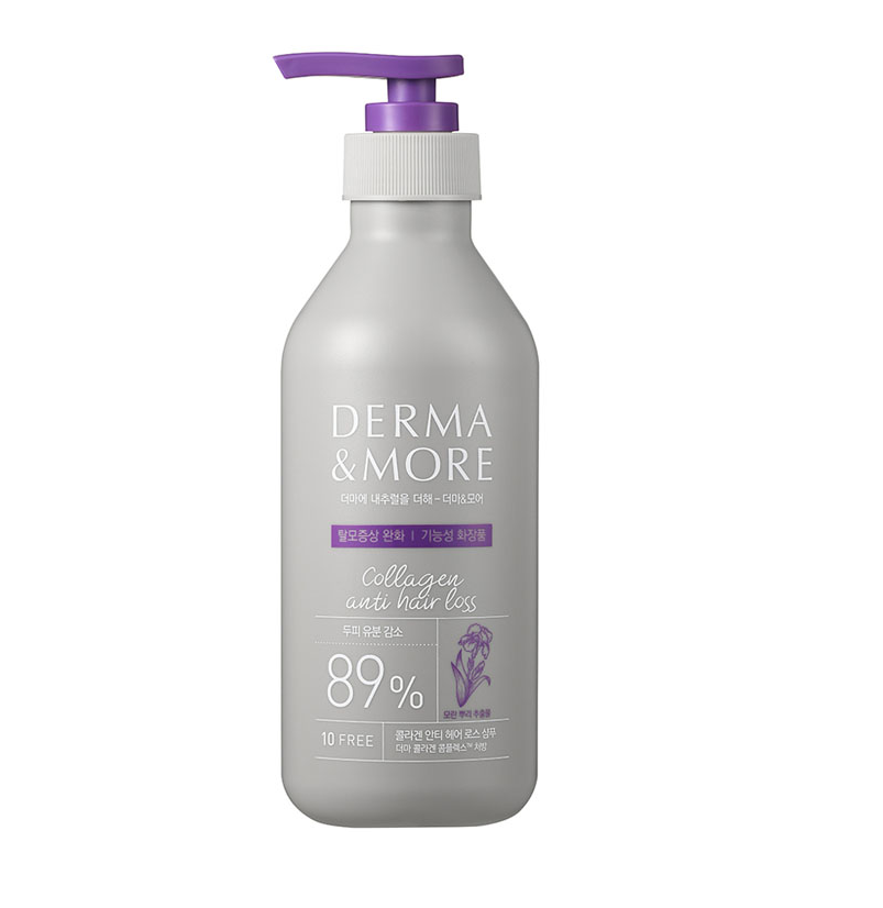 Derma & More Collagen Anti Hair Loss Shampoo, Шампунь против выпадения волос, 400 мл