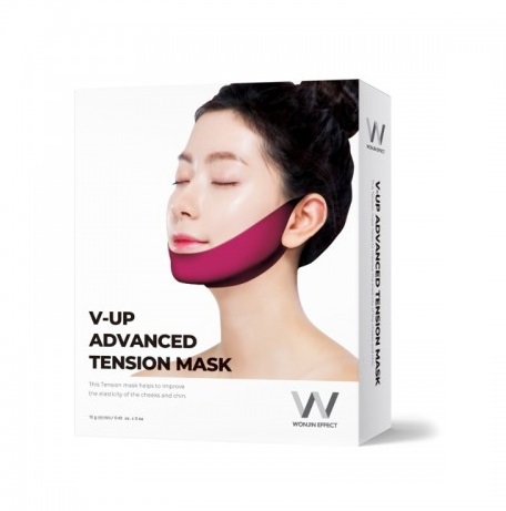 Wonjin V-UP Advanced Tension Mask, Маска-бандаж для коррекции овала лица, 1 шт