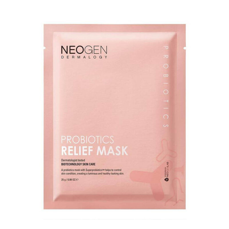 Neogen Dermalogy Probiotics Relief Mask, Восстанавливающая маска с пробиотиками и пептидами, 1 шт