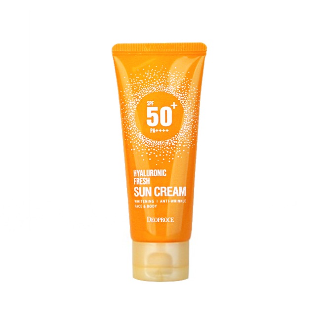Deoproce Hyaluronic Fresh Sun Cream, Солнцезащитный крем, 60 гр