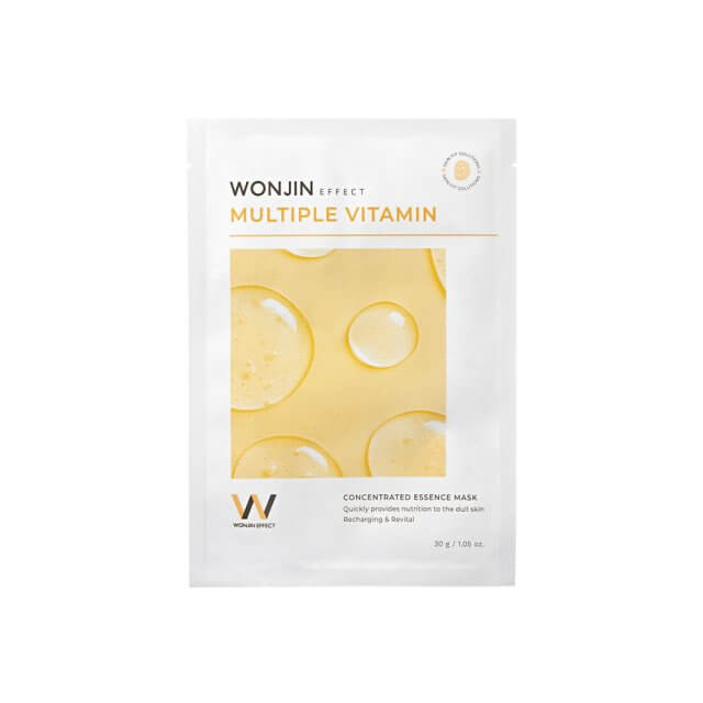 Wonjin Effect Multiple Vitamin Mask, Витаминная маска для ровного тона, 1 шт