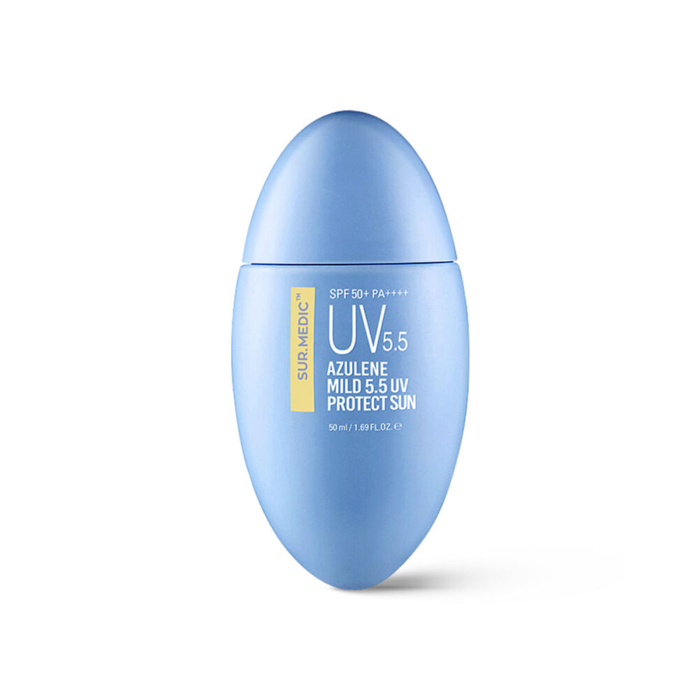 SUR.MEDIC+ Azulene Mild 5.5 UV Protect Sun, Успокаивающий солнцезащитный крем с азуленом, 50 мл