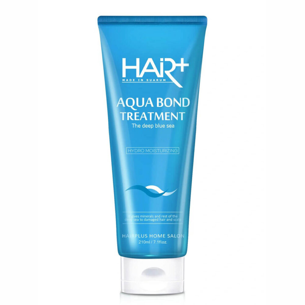 Hair Plus Aqua Bond Treatment, Увлажняющая маска для волос с морской водой и лактобактериями, 210 мл