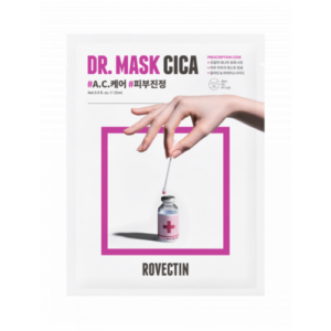 Rovectin Skin Essentials Dr. Mask Cica, Успокаивающая маска для чувствительной кожи, 1 шт