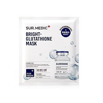 Sur.Medic Bright Glutathione Mask, Маска для выравнивания тона кожи с глутатионом, 1 шт
