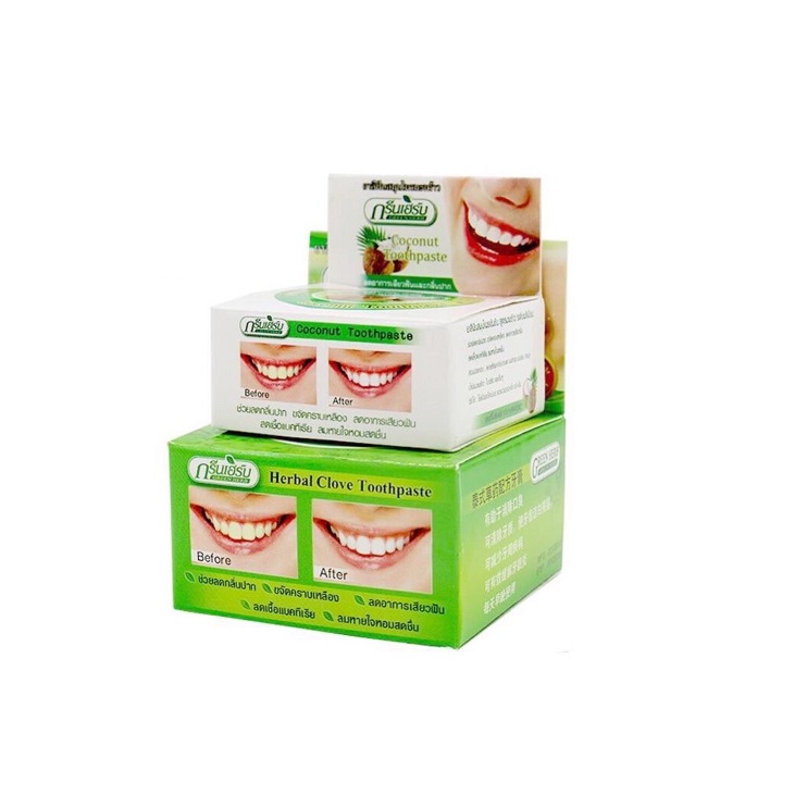 Green Herb Лимитированная коллекция зубной пасты+подарок кокосовая паста, 25+10 гр