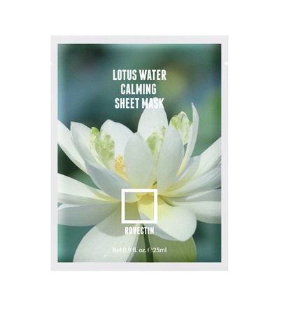 Rovectin Clean Lotus Water Calming Sheet Mask, Тканевая маска с лотосом для чувствительной кожи, 1 шт