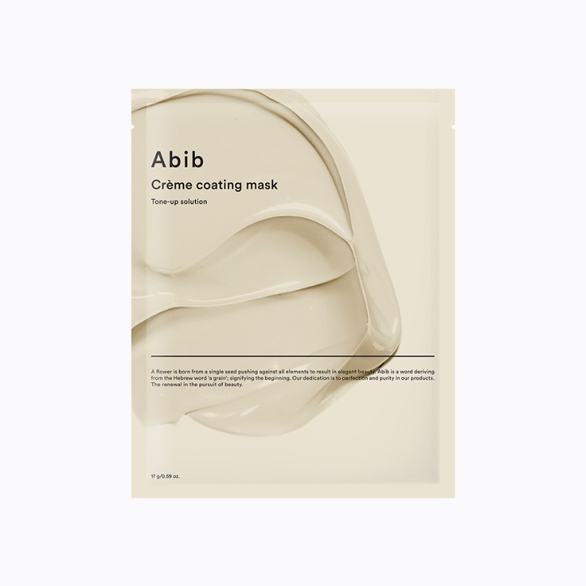 Abib Creme Coating Mask Tone-Up Solution, Тканевая крем-маска для выравнивания тона кожи, 1 шт