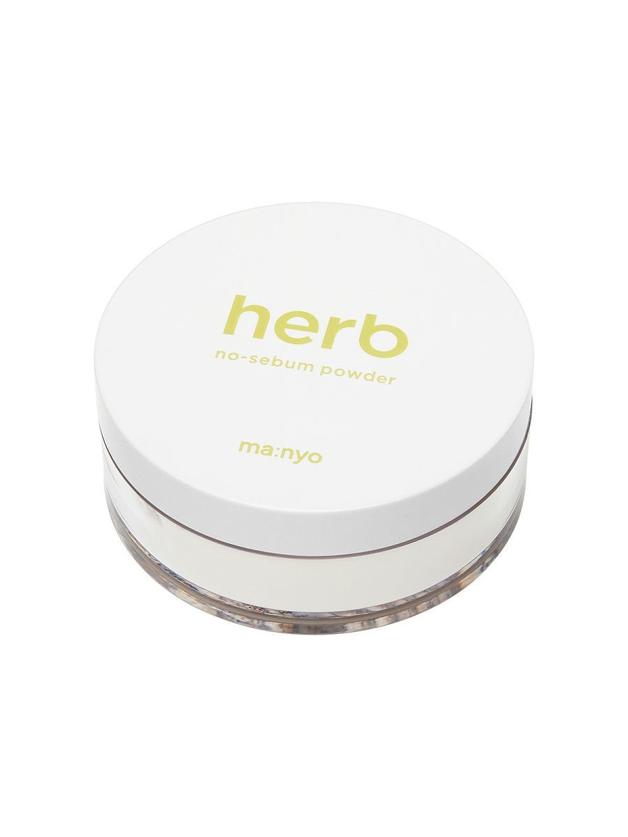 Manyo Herb Green No-Sebum Powder, Матирующая рассыпчатая пудра с комплексом трав, 6,5 гр