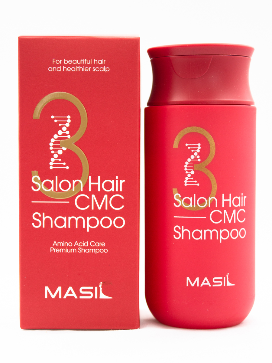 Masil 3 Salon Hair CMC Shampoo, Восстанавливающий профессиональный шампунь с керамидами, 150 мл