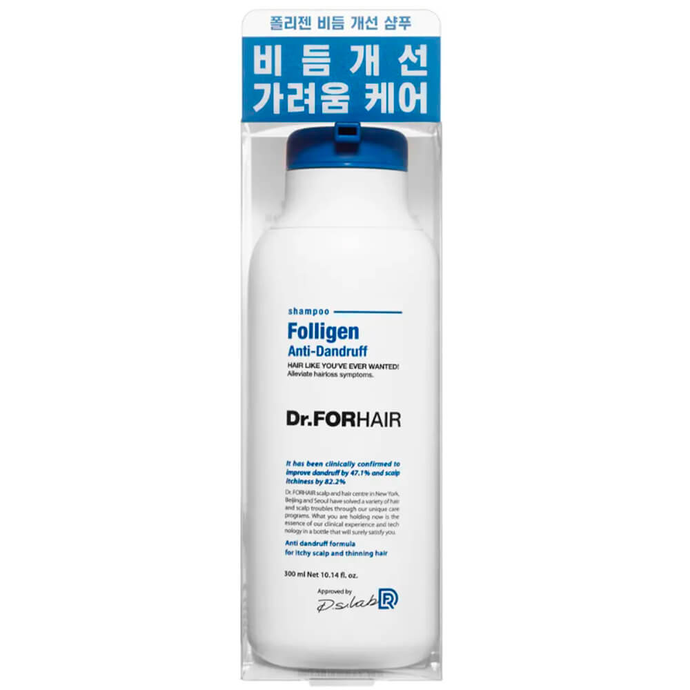 Dr.Forhair Folligen Anti-Dandruff Shampoo, Успокаивающий шампунь против перхоти, 300 мл