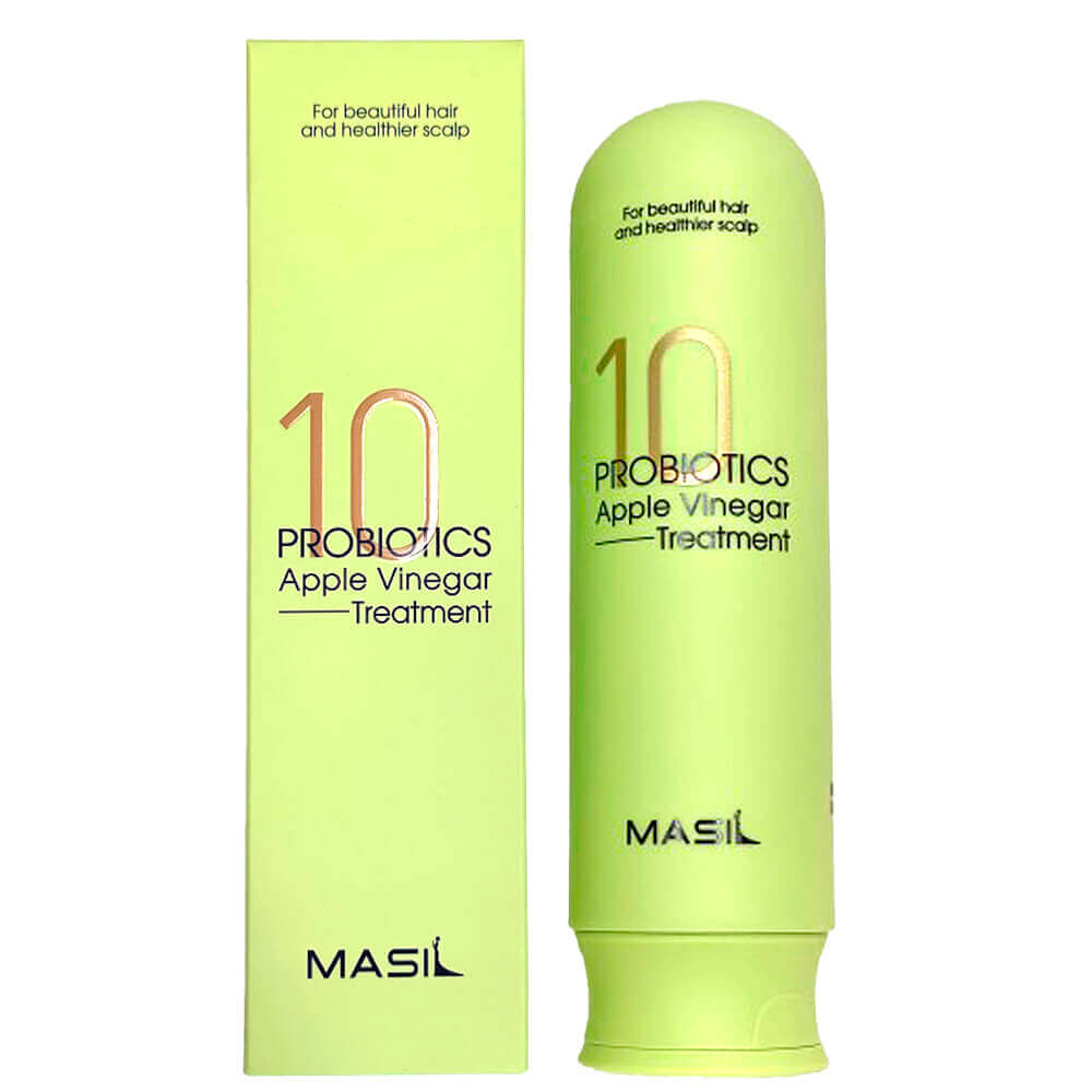 Masil 10 Probiotics Apple Vinegar Treatment, Бальзам для блеска волос, 300 мл