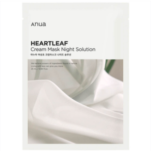 Anua Heartleaf Cream Mask Night Solution, Ночная тканевая маска на кремовой основе, 1 шт